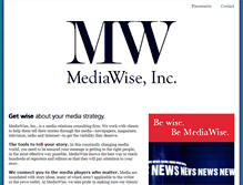 Tablet Screenshot of mediawiseinc.com